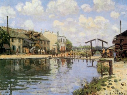 Alfred Sisley, The Canal Saint Martin, 1872