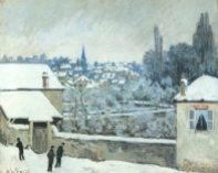 Alfred Sisley, Winter at Louveciennes, 1876