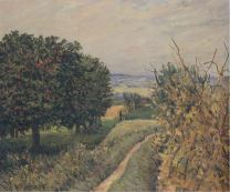 Alfred Sisley, Among the Vines Louveciennes, 1874