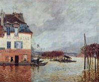 Alfred Sisley, Flood at Port-Marly, 1876