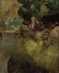Edgar Degas,Yellow Dancers (In the Wings), 1874-1876