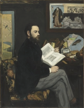 Edouard Manet, Portrait of Emile Zola, 1868.