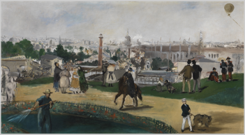 Edouard Manet, View of the 1867 Universal Exposition (unfinished study)
