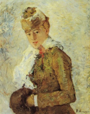 Berthe Morisot, Woman with a Muff, 1880
