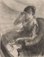 Mary Cassatt, Woman Seated in a Loge, c1881