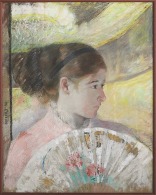 Mary Cassatt, Young Lady in a Loge Gazing to the Right, 1880