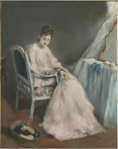 Eva Gonzalés, La Matinée Rose, 1874 (also known as The Nest)