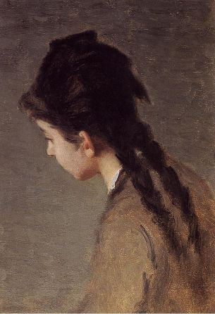 Eva Gonzalés, Portrait of Jeanne Gonzales in Profile