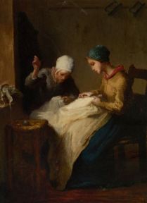 Jean Francois Millet, The Young Seamstress