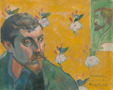 Paul Gauguin, Self-portrait with portrait of Bernard, 'Les Misérables', 1888