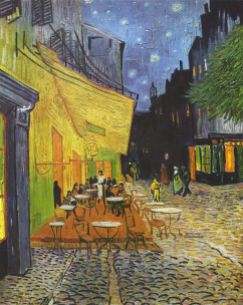 Van Gogh, The Café Terrace on the Place du Forum, Arles, at Night, 1888