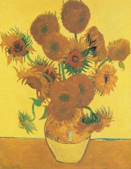 Vincent van Gogh, Vase with Fifteen Sunflowers, 1888