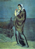 Pablo Picasso, Mother and Child on the Beach, 1902