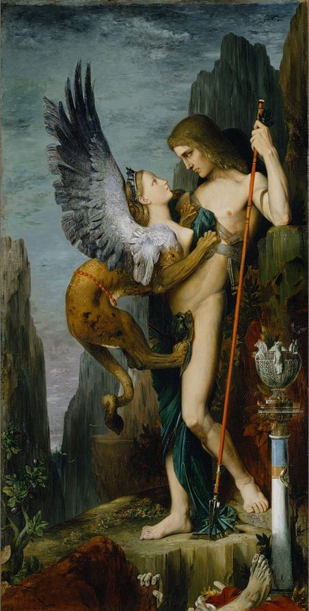 Gustave Moreau, Oedipus and the Sphinx, 1864