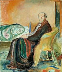 Edvard Munch, Self Portrait with the Spanish Flu, 1919