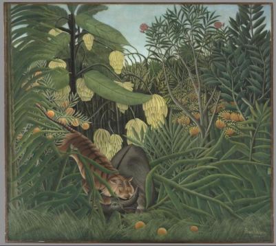 Henri Rousseau, Fight between a tiger and a Buffalo, 1908