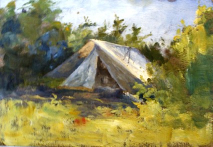 Emma Minnie Boyd, A Bush Camp (c. 1870s)